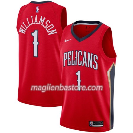 Maglia NBA New Orleans Pelicans Zion Williamson 1 Nike 2019-20 Statement Edition Swingman - Uomo